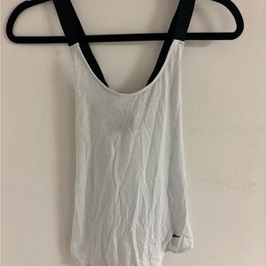 Nike Light Blue and Black Workout Dri-Fit Tank Top